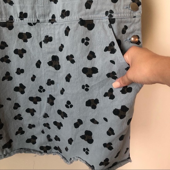 Boutique Cheetah Print Overall-Dress size small - Picture 2 of 4